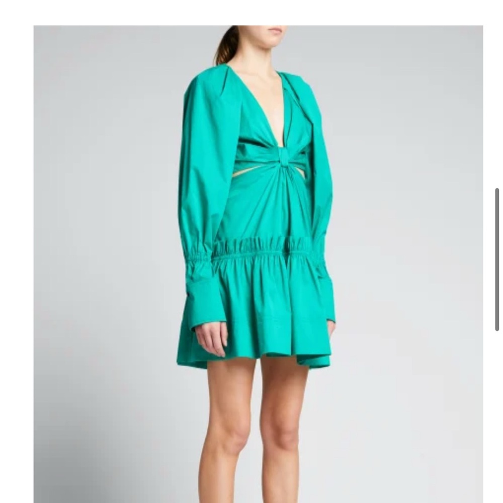 A.L.C. Alexa Gathered Poplin Mini Dress
